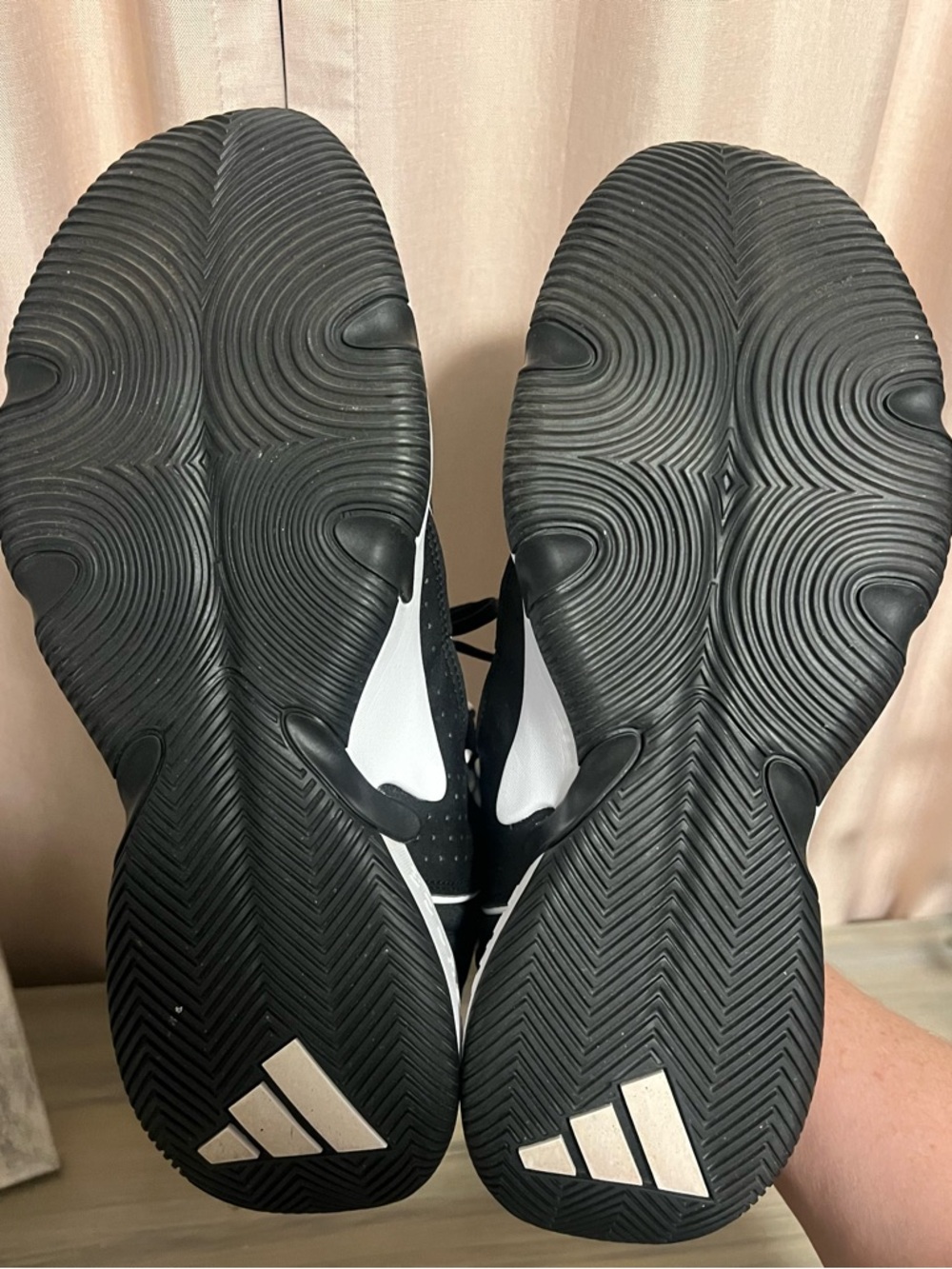Black and White Men's Adidas Trae Young Basketball shoes - Picture 6 of 6
